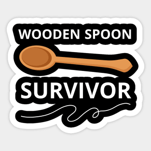 WOODEN SPOON SURVIVOR Sticker